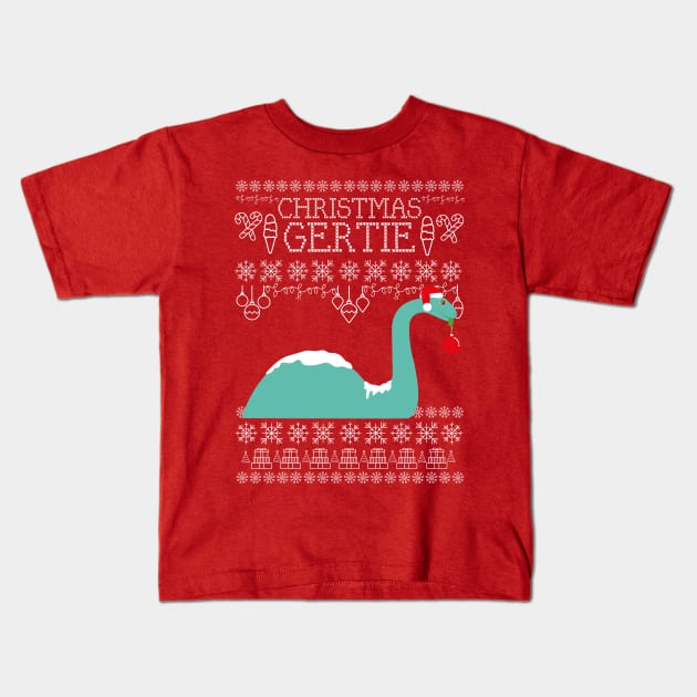 Christmas Gertie Kids T-Shirt by littlesparks